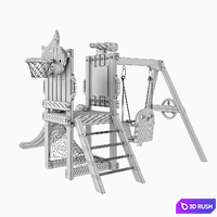 Children's play complex 3D Model Corona
