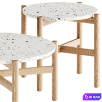 Pola Coffee Tables by Kave Home 3D Model Corona