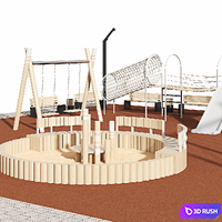 Children's playground 3D Model Vray, Corona