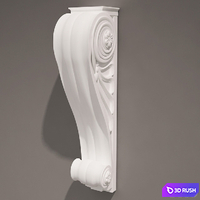 Antique bracket 3D Model Vray