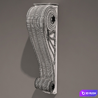 Antique bracket 3D Model Vray