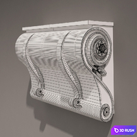 Holder Antique Style 7 3D Model Vray