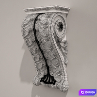 Holder Antique Style 0.3 3D Model Vray