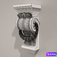 Holder Antique Style 4168 3D Model Vray