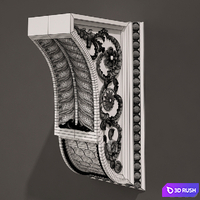 Holder Antique Style 4316 3D Model Vray