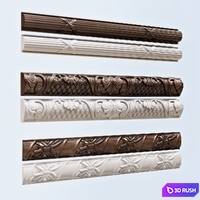 Set stucco moldings. 3D Model Corona