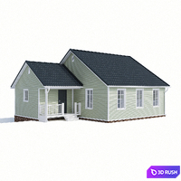 House 90m2 3D Model Vray