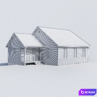 House 90m2 3D Model Vray