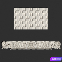 The decor and the panel 3D Model Vray