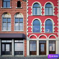 The competition Brugge facades 3D Model Corona