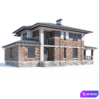 ABS House V77 3D Model Vray