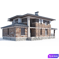 ABS House V77 3D Model Vray