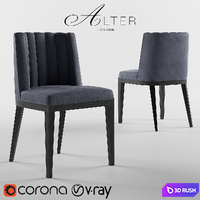 Alter London BESPOKE DINING CHAIR 3D Model Vray, Corona