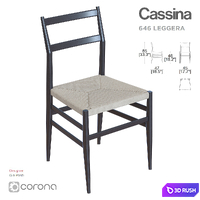 Cassina Leggera 3D Model Corona