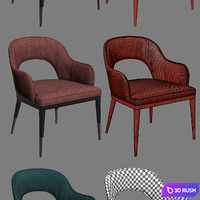 Dining Chair II 3D Model Vray