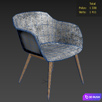MUUTO FIBER ARMCHAIR 3D Model Corona