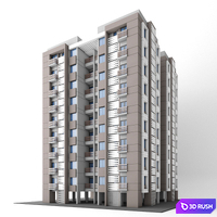 Appartment highrise indian 3D Model Vray