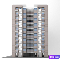 Appartment highrise indian 3D Model Vray