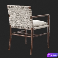 Vintage Folding Rope Chair 3D Model Vray, Corona