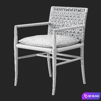 Vintage Folding Rope Chair 3D Model Vray, Corona
