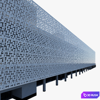 Building Moscow Avtozavodskaya street, 23Ак4 3D Model Corona