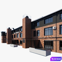 Building Moscow Avtozavodskaya street, 21k1 3D Model Corona