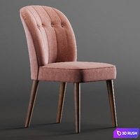 Margot Dining Chairs_pink 3D Model Corona