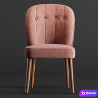 Margot Dining Chairs_pink 3D Model Corona