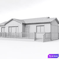 Cozy house 3D Model Corona