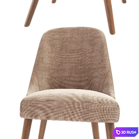 Mid-Century Dining Chair 3D Model Vray