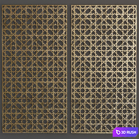 Metal panels 3D Model Vray