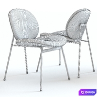 West Elm Jane Dining Chair 3D Model Vray