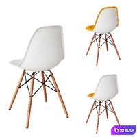 Eames plastic side chair 3D Model Vray, Corona