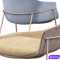 Chair Marelli CHIA 3D Model Vray, Corona