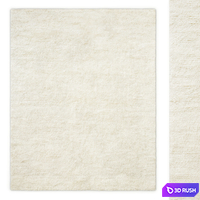 Linear Hand-Knotted Wool Shag Rug RH 3D Model Vray