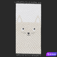 H&amp;M HOME Rug cat 3D Model Corona