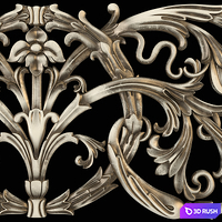 Decorative grill 3D Model Vray