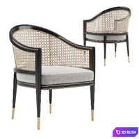 Nicholas Haslam Grasse Chair 3D Model Corona