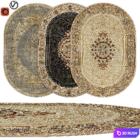 Oval rugs | 05 3D Model Vray, Corona