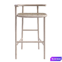 SINGLE CURVE BAR STOOL BY NENDO 3D Model Corona