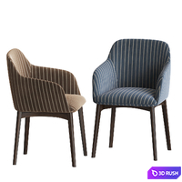 Elle Dining Chair Calligaris 3D Model Vray, Corona