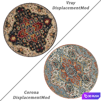 Round Carpets Set 20 3D Model Vray, Corona