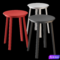 HAY Revolver Stool 3D Model Corona