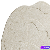 Irregular Shaped Rug 2 3D Model Corona