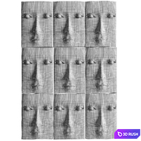 Louise Fulton Studio Wall Face Panels 3D Model Corona