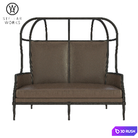 Stellar Works Laval Crown Chair with Opened Roof 3D Model Vray