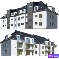 German House 3D Model Corona