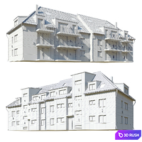 German House 3D Model Corona