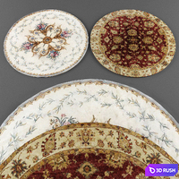 Rugs collection 326 3D Model Vray