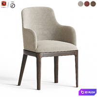 Margot Dining Chair Bontempi 3D Model Vray, Corona